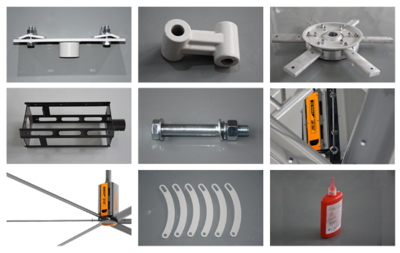 車站工業(yè)大風(fēng)扇 機(jī)械設(shè)備及核心配件設(shè)計(jì)解析