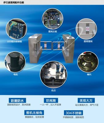 停車場道閘系統(tǒng)立式機械單向半自動裸機人行通道刷卡門禁三棍閘機的設(shè)計