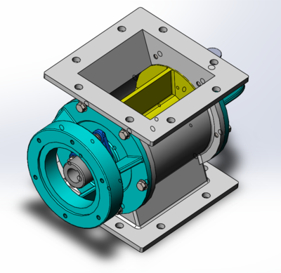 星形卸料器3D模型圖紙 Solidworks在機(jī)械設(shè)備設(shè)計(jì)中的應(yīng)用